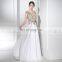 Best Selling Cap Sleeve Exquisite Beaded Chiffon Long Evening Dresses LX288