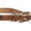 Factory direct brown suede leather pet dog chain collar
