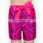 Children Hot Pink Sparkling Shorts Baby Glitter Shorts Baby Clothes Wholesale Price