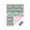 Pineapple and carrot printing baby Blanket soft and electric matching headband wholesale price