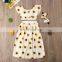 Kids Baby Girl Clothes Set Sunflowers Dress Tops Shorts Dress Headband Outfits Clothes Crop Summer Party Cute Outfit