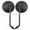 Adjustable Oversized 4 inch Black motorcycle Round side Rearview Mirror For KTM Honda Kawasaki Suzuki BMW TRIUMPH
