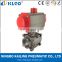 CF8M material 1000 wog pneumatic ball valve for water treatment Model Q611F-16P