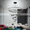 Duplex building large chandelier living room light modern minimalist light luxury villa staircase light creative art lighting