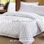 economic 4 star hotel motel white printed bedding cover set resort bedding set luxury bed linen set