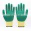 Premium Textured Latex Coated Gloves With Poly-cotton Shell Latex Wave Finish Coated Glove For Heavy Duty Industry Construction