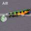 9cm 5g 5pcs a bag 3D T-tail Ocean Beach colorful seabass lifelike the colours of the rainbow silicone  fishing soft Lure