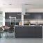 Modern Style Ready Assembled Complete White Lacquer Islands Laminate Kitchen Cabinets