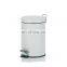 Simple pedal waste bin plastic dust bin with colorful lid for bathroom
