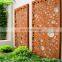 Laser Cut Decorative Outdoor Garden Privacy  custom Art Metal Screens Panels Corten rusted fdecorative Steel Garden metal Screen