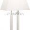 NEW hot selling Modern style table lamp with sliver finish zhongshan lighting factory