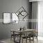 Modern minimalist Black collapsible Round Square Hanging Modern Iron Aluminum Silicone strip Led Pendant Lights