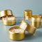Wholesale Luxury Aromatherapy Fragrance Small Golden Jar Scented Candle Soy Wax
