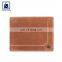 Contrast Stitching Vintage Style Elegant Design Good Quality Genuine Leather Wallet for Men