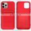 New liquid silicone phone case TPU PC Phone case Colorful Card Portable phone accessories case for iPhone 14 /13ProMax