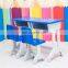 Blue color plastic play table for kids study