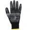 Industrial  Waterproof Black Nitrile Smooth Coated Mechanical Oilfield Resistant Safety Working Gloves