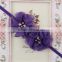 China Wholesale chiffon flower baby headbands elastic band MY-AB0040