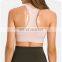 Customized Sexy Zip Front Shockproof Gym Yoga Bra Longline High Impact Fitness Sports Wear Workout Training Bra Top For Women