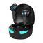 Casque audio sans fil TWS intra-auriculaire pour sport avec réduction de bruit, mode stéréo double, faible latence, lumière respirante et microphone pour jeu vidéo