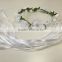 Custom bridal daisy flower crown headband