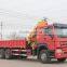 howo 6*4 18T crane truck gets up with the heavy and transport vehicle truck with loading crane