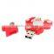 Factory cheapest price christmas usb, Santa Claus usb flash drives bulk 256M/512M/1GB/2GB/4GB/8GB/32GB cheap for promotional