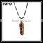 2016 Trendy Hot Style Tiger Eye Natural Stone Bullet Necklace SMJ0143