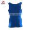 Wholesale Custom Oem breathable and Quick dry blue gym singlets
