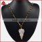 Fashion Jewelry 2016 Genuine Brown Agate Arrowhead Necklaces Agate Jasper beaded Necklace