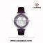 2016 New personalized double-layered colored diamond lady watch , unique charming design watch, special textured leather band