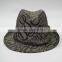 Fashion custom printed fedora hats wholesale