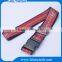 New style colorful printed custom made luggage strap with release button