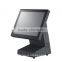 15 inch touch screen dual screen pos terminal machine for small business retail/shops / beauty salon