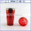450ml Double Wall Curve Stainless Steel Travel Mug with Side Plastic