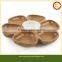 Custom Core Natural Bamboo Revolving Serving Platter