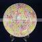 ceramics porcelain round dessert plate with full decal