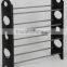 Fashionable plastic folding shoe rack fittings