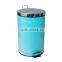 round shape metal garbage trash bin