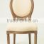Hand carved french style fabric cover dining chair/wood design louis chairs(CH-211-1-Oak)