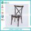French stackable comfortable cross back chair