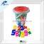 Newest Educational Toy 64 PC Number Blocks TUB