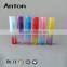 3ml tube Refillable essential oil roll on Colors bottles with plastic roller ball and plastic cap