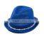 Korean style head accessories paper straw hats women pearl fedora hat