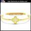Wholesale explandable thin gold bangles heart charm bangle twist wire bangle