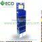 lcd display, recycle cardboard caton floor display with lcd screen