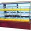 High quality fan cooling display cabinet and showcase for cake moderate temperature