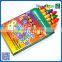 2016 hot sale 8 color fluorescent crayon into paper box for the kindergarten children