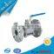 DN32 DN40 3 pieces stainless steel 304 316 full bore flanged ball valve