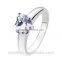 china wholesale jewelry 925 silver jewelry solitaire diamond ring for engagement